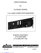 Anaheim Automation CLCI2000 Series User Manual