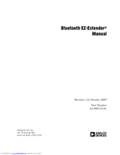 Analog Devices EZ-EXTENDER 82-000218-01 Manual