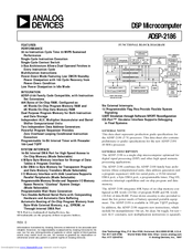 Analog Devices ADSP-2186 Specification Sheet