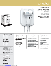 Andis HD-1 Specification Sheet