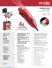 Andis PM-3L Specifications