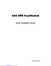 Abocom UCM56CR Quick Installation Manual