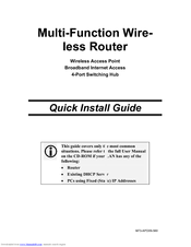 Abocom ARM904 Quick Install Manual