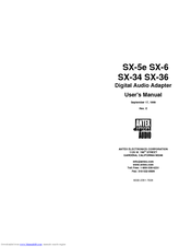 Antex electronics SX-6 User Manual