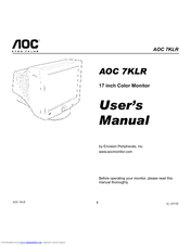 AOC 7KLR User Manual