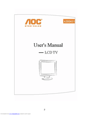 AOC A20S431 User Manual