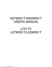AOC L32W551T User Manual