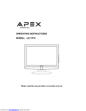 Apex Digital LD1919 Operating Instructions Manual