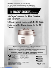 Black & Decker RC6438 Use And Care Book Manual
