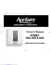 Aprilaire 8534 Owner's Manual