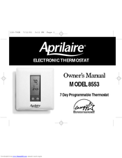 Aprilaire 8553 Owner's Manual