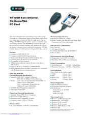 Apollo HF1000 Specifications