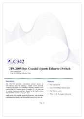 Abocom PLC342 Specification Sheet