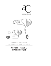 Andrew Collinge AC1875THD Instructions And Warranty