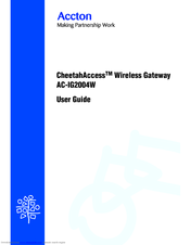 Accton Technology CheetahAccess Wireless Gateway AC-IG2004W User Manual