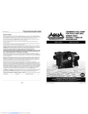 AquaPRO APB300PRO Owner's Manual