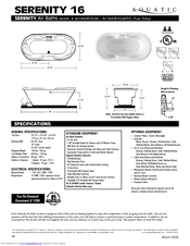 Aquatic SERENITY 16 Specification Sheet