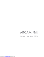 Arcam CD36 Handbook