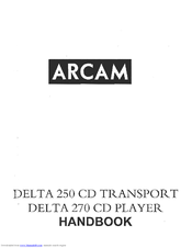 Arcam Delta 270 Handbook