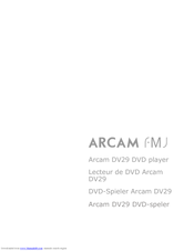 Arcam FMJ DV29 Handbook