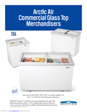 Arctic Air Commercial Glass-Top Merchandiser ST05G Brochure
