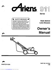 Ariens 911062 Owner's Manual