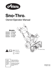 Ariens SNO-THRO 932046 - ST724E Owner's/Operator's Manual