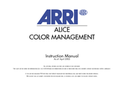 ARRI Projection HDTV Instruction Manual
