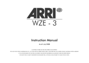 ARRI Wireless Zoom Extension Unit WZE - 3 Instruction Manual