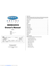 Jensen MXM4425/G Owner's Manual