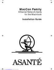 Asante ASANTE MacCon Family Ethernet Network Cards for the Macintosh Installation Manual