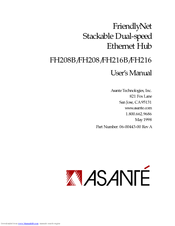 Asante FriendlyNet FH208B User Manual