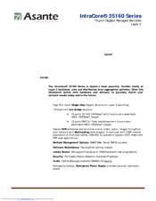 Asante IntraCore IC35160-T Brochure & Specs