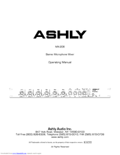 Ashly MX-206 Operating Manual