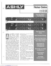 Ashly Noise Gates SG-33E Brochure & Specs