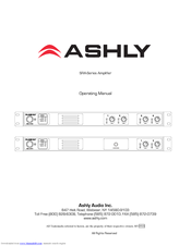 Ashly R-052510 Operating Manual