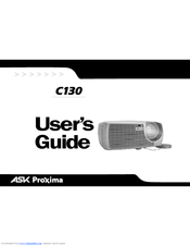 Ask Proxima C130 User Manual