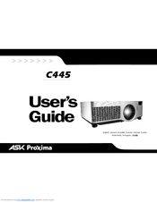 Ask Proxima C445 User Manual