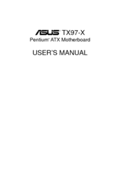 Asus Pentium TX97-X User Manual