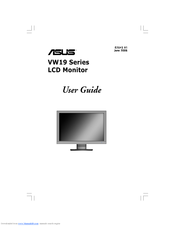 Asus VW191D User Manual