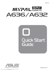Asus MyPal A632 Quick Start Manual