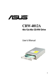 Asus 40x/12x/48x CD-RW Drive CRW-4012A User Manual