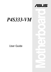 Asus Motherboard P4S333-VM User Manual