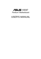 Asus Pentium Motherboard HX97 User Manual