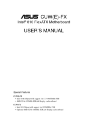 Asus CUW-FX User Manual