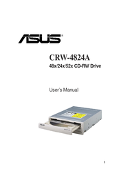 Asus 48x/24x/52x CD-RW Drive CRW-4824A User Manual