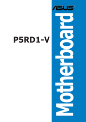 Asus P5RD1-V User Manual