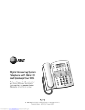 AT&T 1854 Owner's Manual