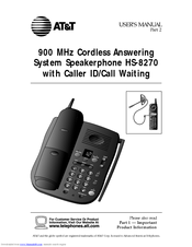 AT&T HS-8270 User Manual