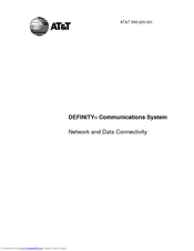 AT&T DEFINITY 7200 series Network Manual